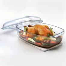 ظرف پخت پیرکس مدل مرغ خوری