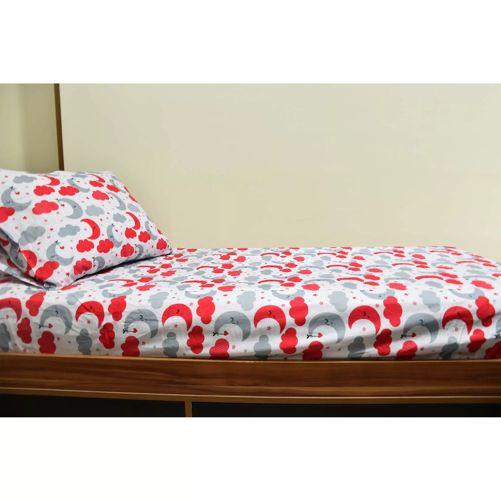 سرویس ملحفه بومرنگ مدل Mahak-90 یکنفره 2 تکه