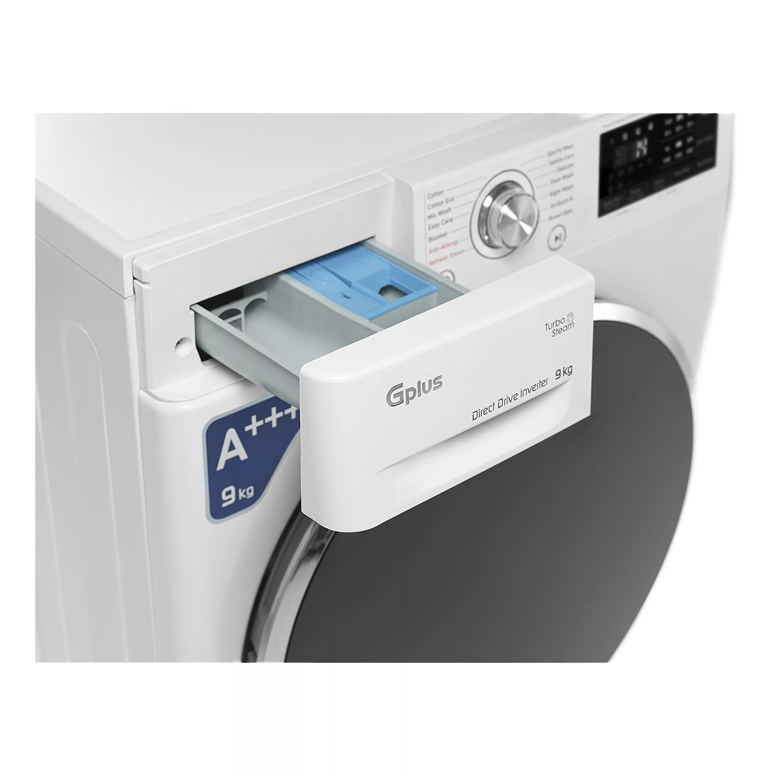 ماشین لباسشویی اتوماتیک جی پلاس مدل GWM-M990W ظرفیت 9 کیلوگرم