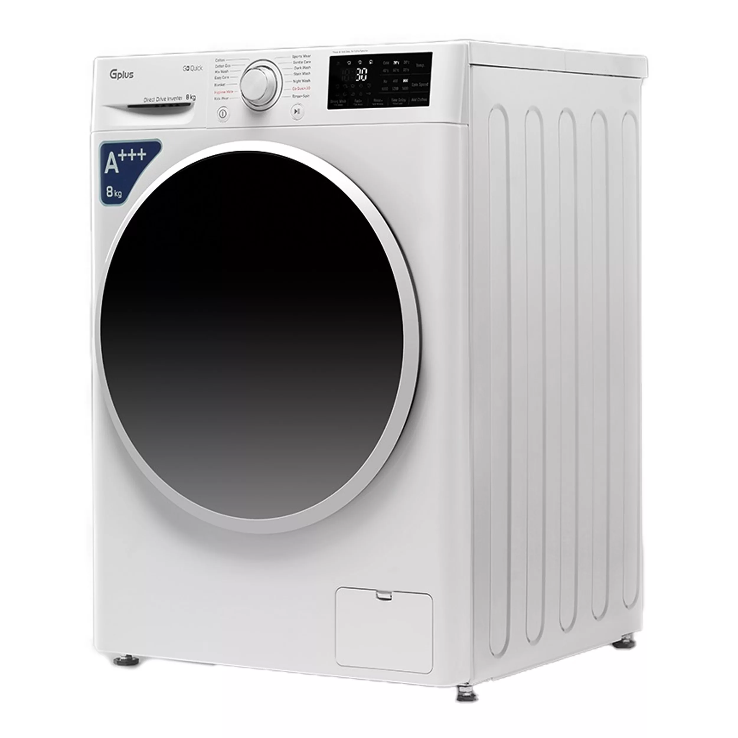 ماشین لباسشویی اتوماتیک جی پلاس مدل GWM-M870W ظرفیت 8 کیلوگرم