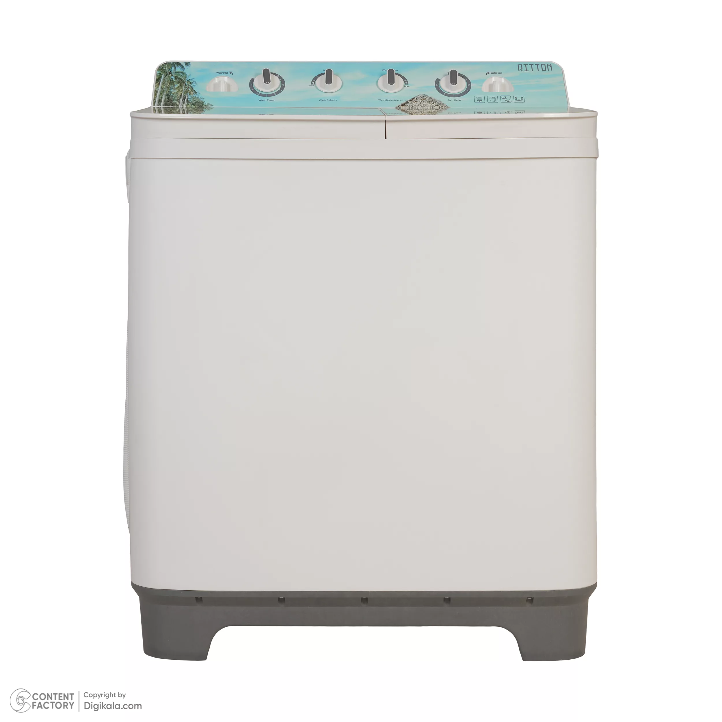 ماشین لباسشویی نیمه اتوماتیک ریتون مدل RWM-1202 TG ظرفیت ۱۲ کیلوگرم