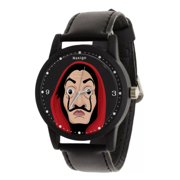 ساعت مچی عقربه ای ناکسیگو طرح Money Heist کد LF4206