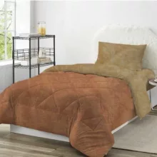 سرویس خواب چیداری مدل پتینه دورنگ کد GHN90 یک نفره سه تکه