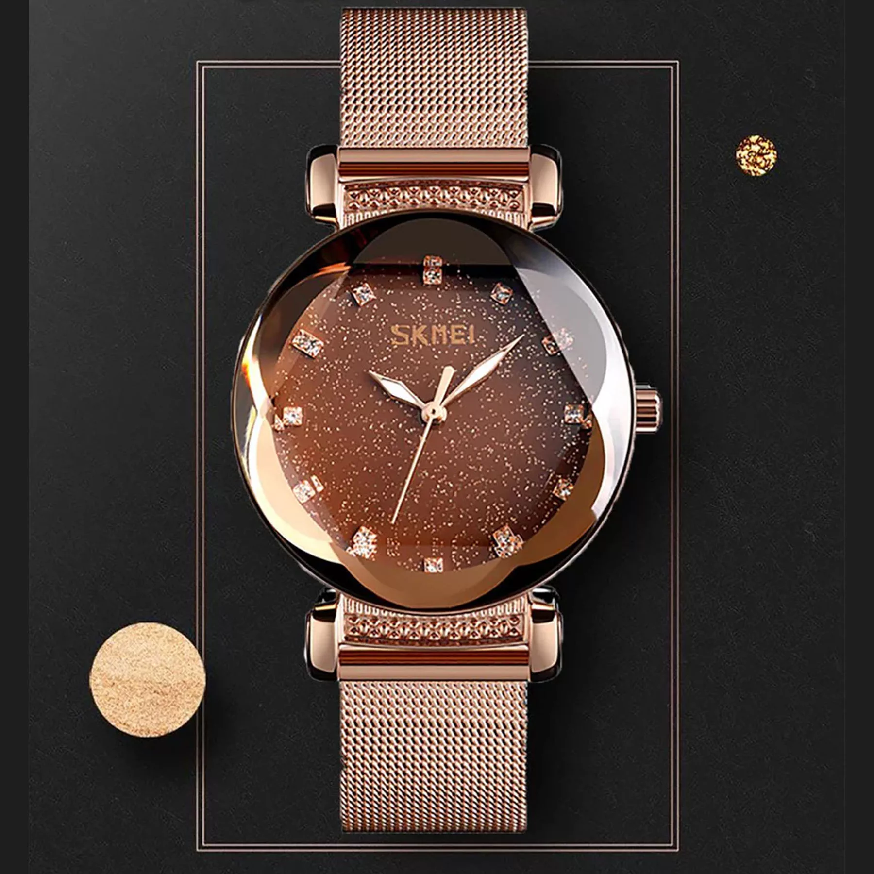 ساعت مچی عقربه ای زنانه اسکمی مدل 9188RG-NP2