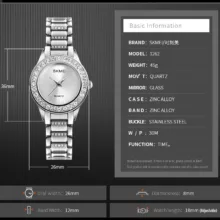 ساعت مچی عقربه ای زنانه اسکمی مدل 1219SI Upgraded