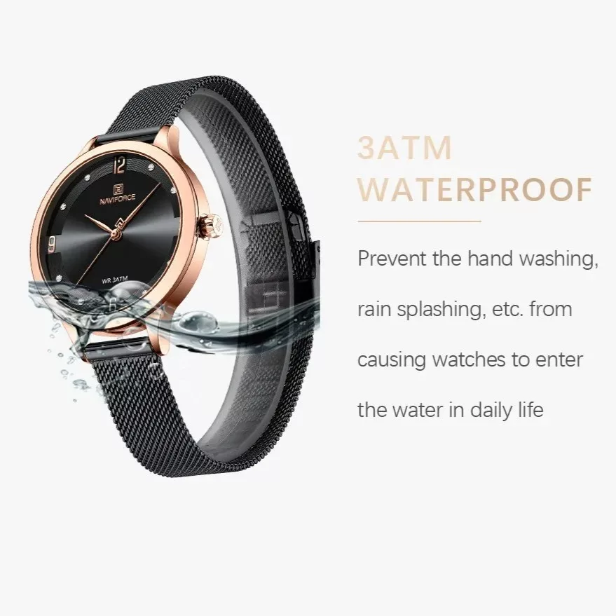 ساعت مچی عقربه ای زنانه نیوی فورس مدل Nf5023