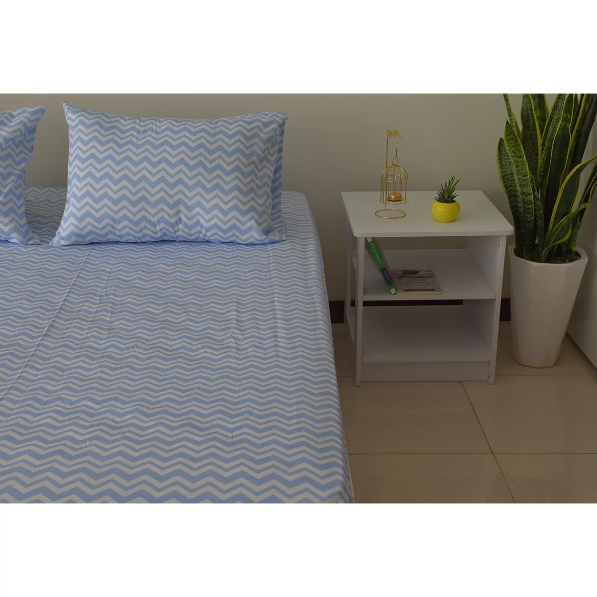 سرویس ملحفه بومرنگ مدل ZigzagC-160 دونفره 3 تکه