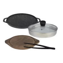 تابه گریل مدل گرد کد un-6005 سایز 28