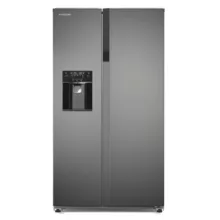 یخچال فریزر 27 فوت ایکس ویژن مدل HS550-WI/SI با ارتفاع 177، پهنای 90 و عمق 66 سانتی متر، میزان مصرف انرژی+A، دارای 4 طبقه در یخچال و 4 طبقه در فریزر، دارای سیستم نوفراست