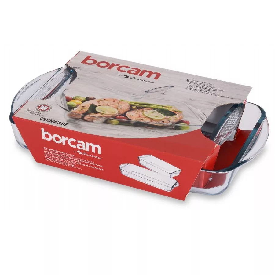 ظرف پخت پاشاباغچه مدل BORCAM کد 159190 بسته دو عددی