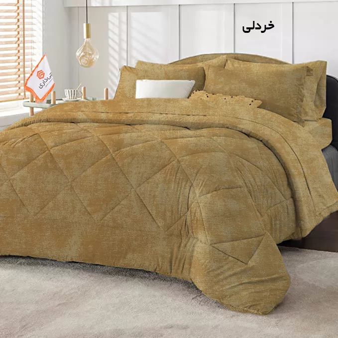 سرویس خواب چیداری طرح پتینه کد 180 دونفره چهار تکه