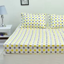 سرویس ملحفه بومرنگ مدل StarC1-90 یکنفره 2تکه