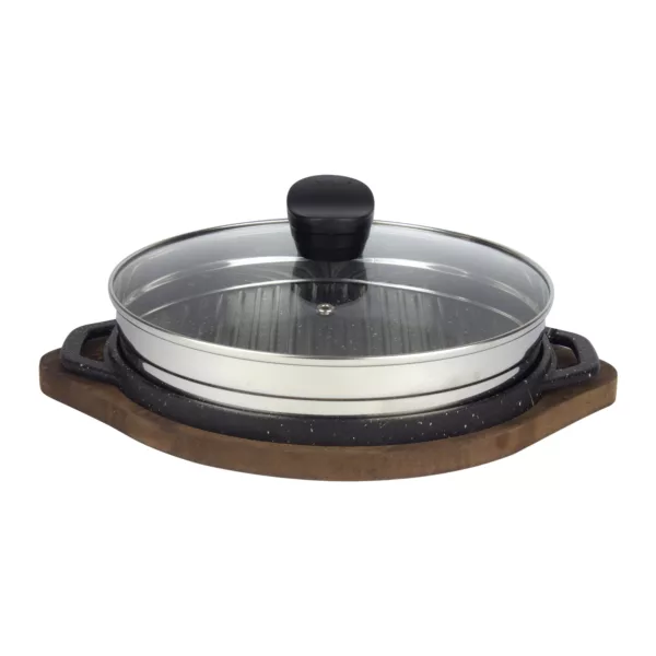 تابه گریل مدل گرد کد un-6005 سایز 28