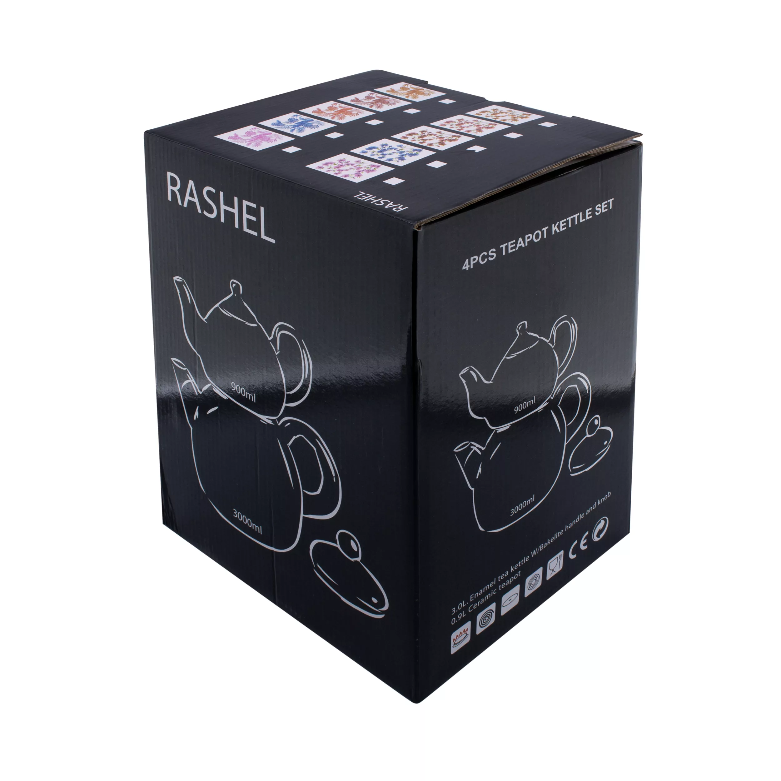 ست کتری و قوری راشل مدل تایلندی گلدار A