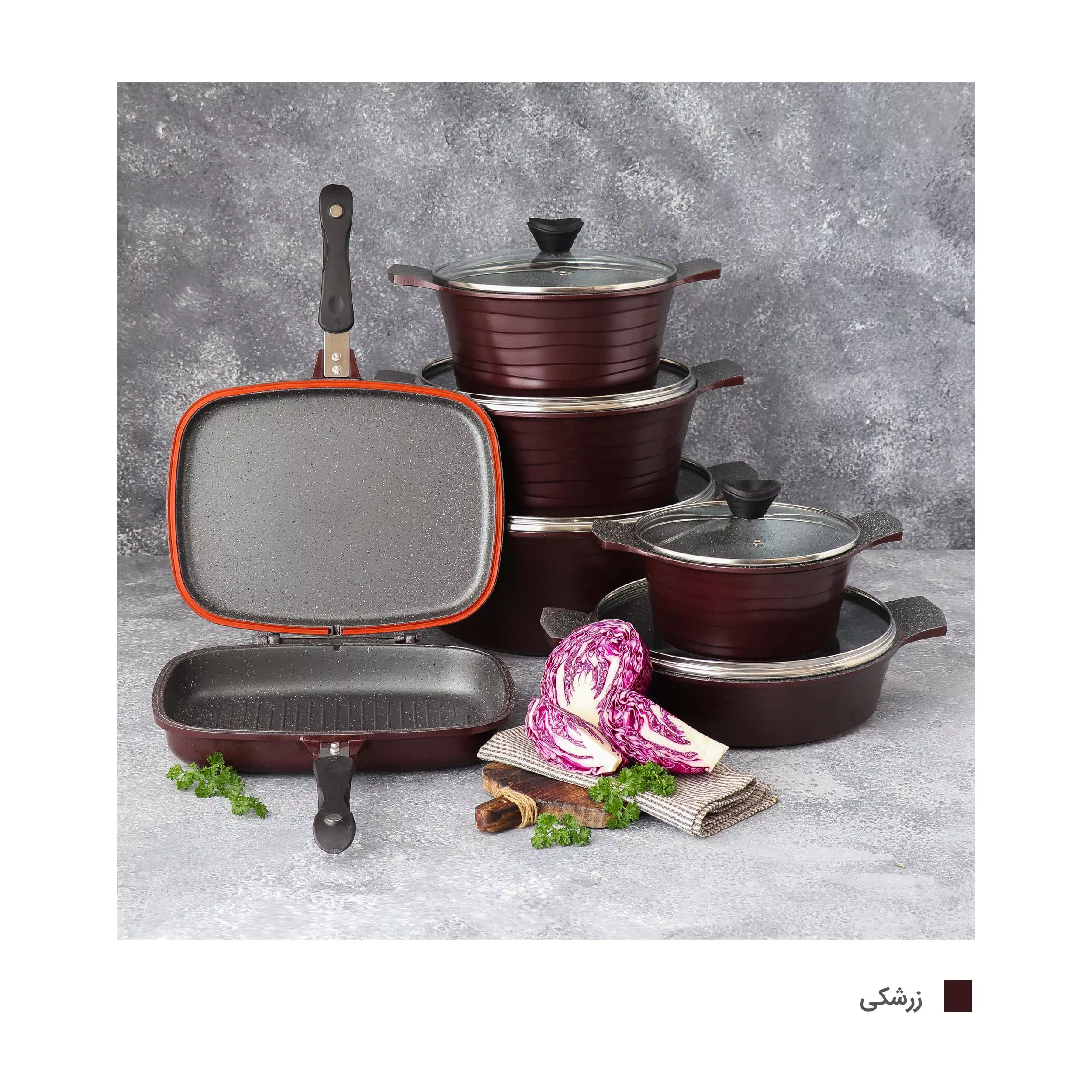 سرویس پخت و پز 12 پارچه دسینی مدل Rejina