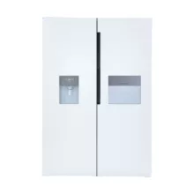 یخچال فریزر دوقلو 17 فوت هیمالیا مدل آلفا NF280a-NR440a، دارای نمایشگر و بدون برفک، با ارتفاع 192، پهنای 130 و عمق 70 سانتی متر، میزان مصرف انرژی B، دارای 5 طبقه در یخچال و 8 کشو در فریزر