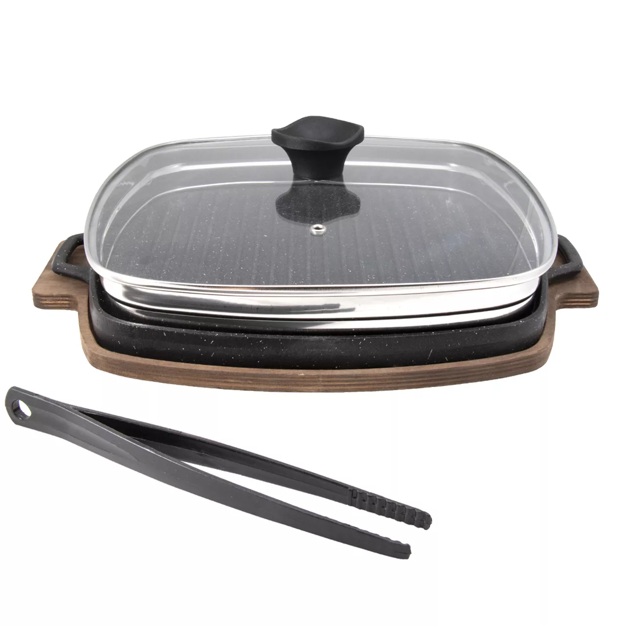 تابه گریل 4 پارچه پرانی مدل 8011 سایز 34