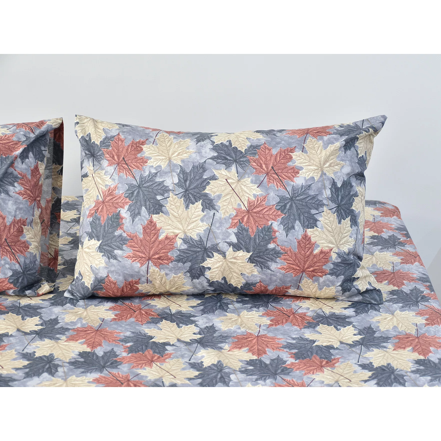 سرویس ملحفه بومرنگ مدل Maple-120 یکنفره 2 تکه