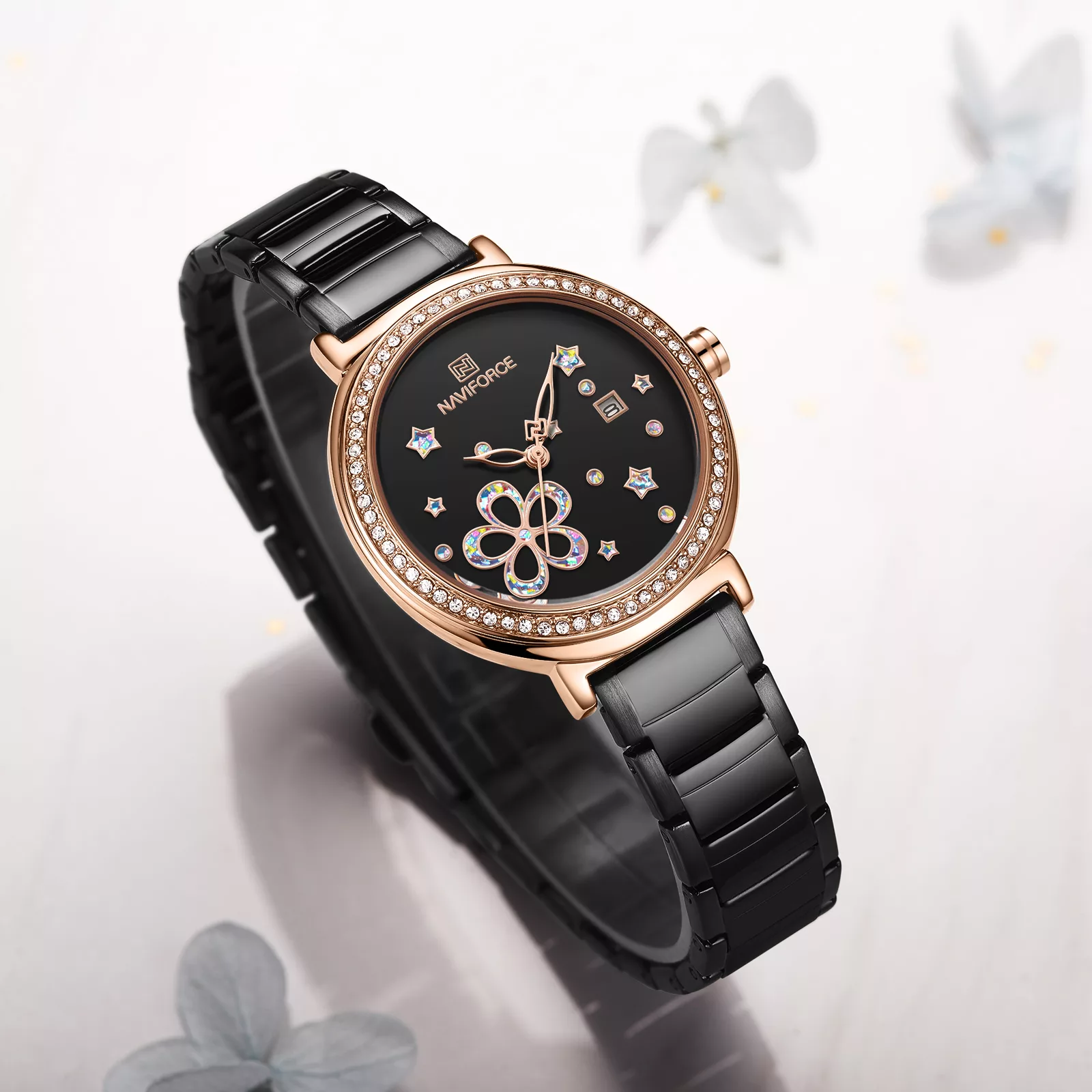 ساعت مچی عقربه ای زنانه نیوی فورس مدل 5016 کد 05