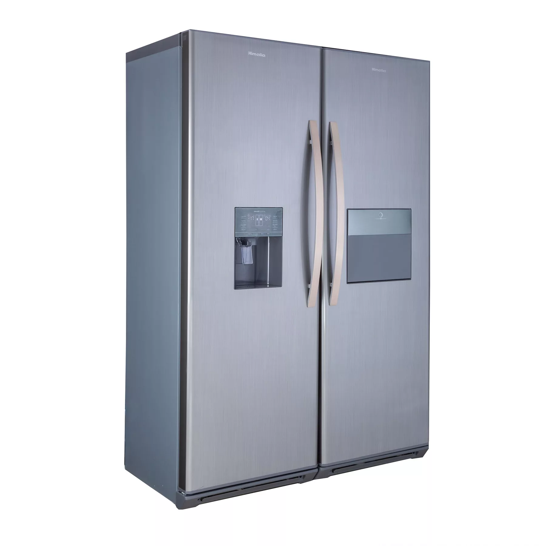 یخچال فریزر دوقلو 17 فوت هیمالیا مدل آلفا NF280a-NR440a، دارای نمایشگر و بدون برفک، با ارتفاع 192، پهنای 130 و عمق 70 سانتی متر، میزان مصرف انرژی B، دارای 5 طبقه در یخچال و 8 کشو در فریزر