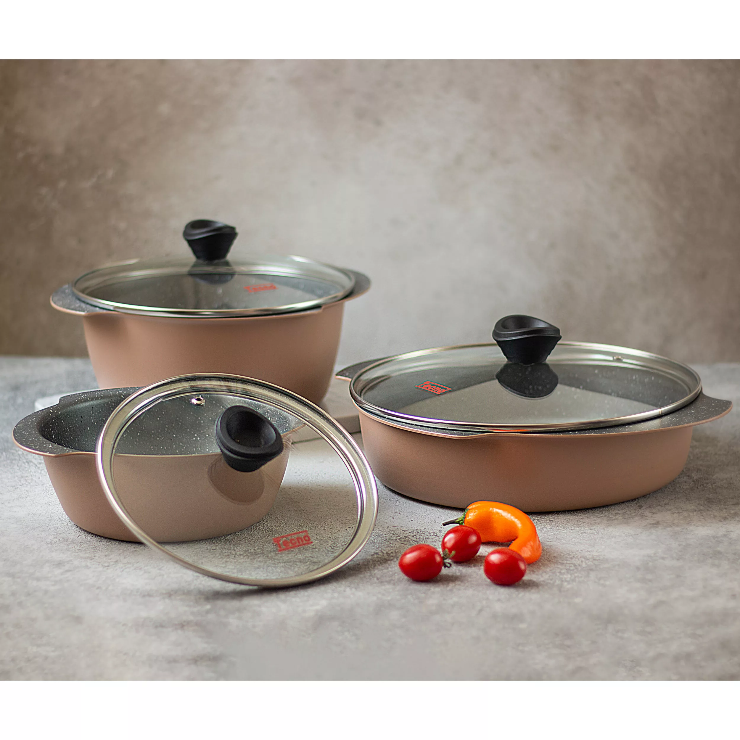 سرویس پخت و پز 6 پارچه تکنو مدل پروانه