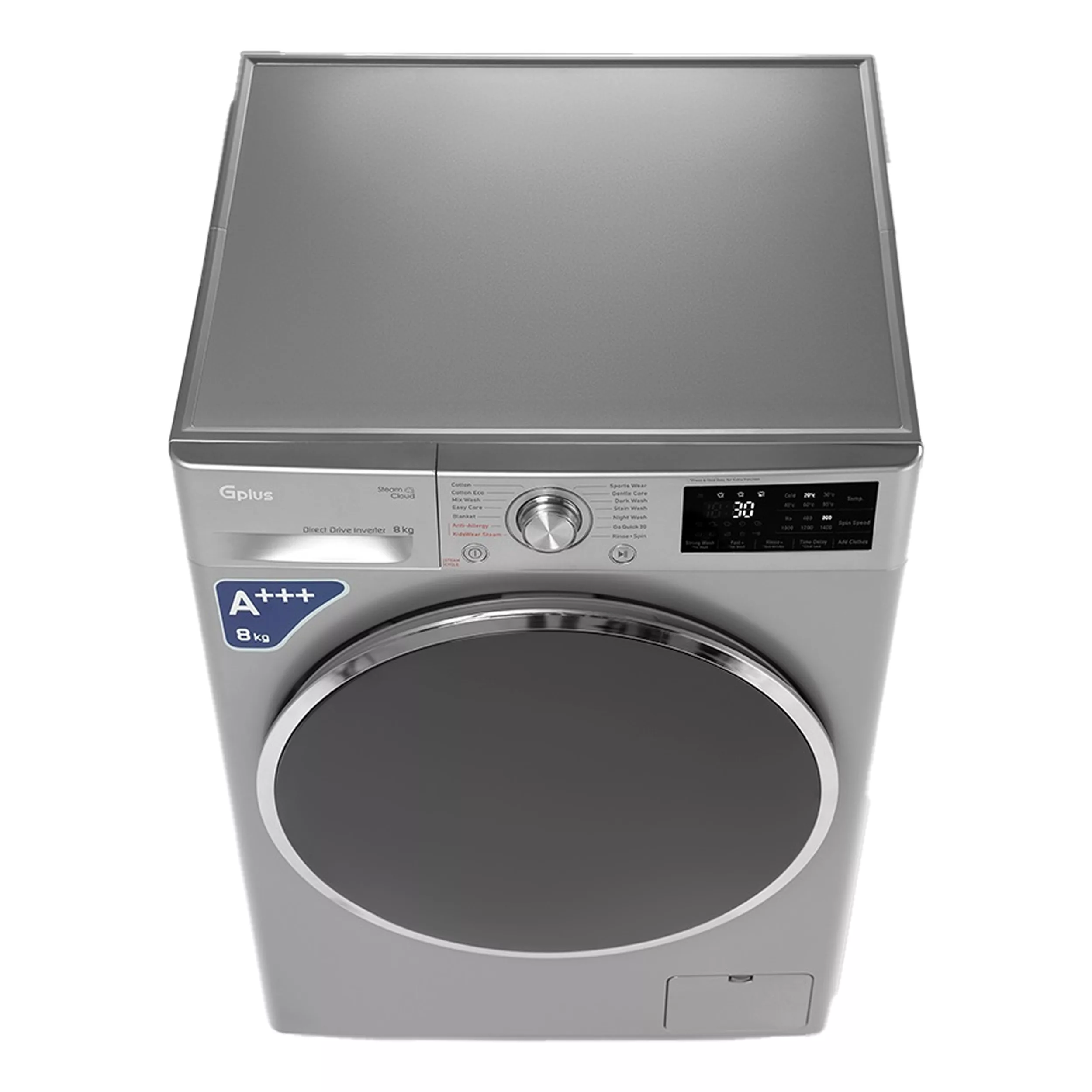 ماشین لباسشویی اتوماتیک جی پلاس مدل GWM-M880S ظرفیت 8 کیلوگرم