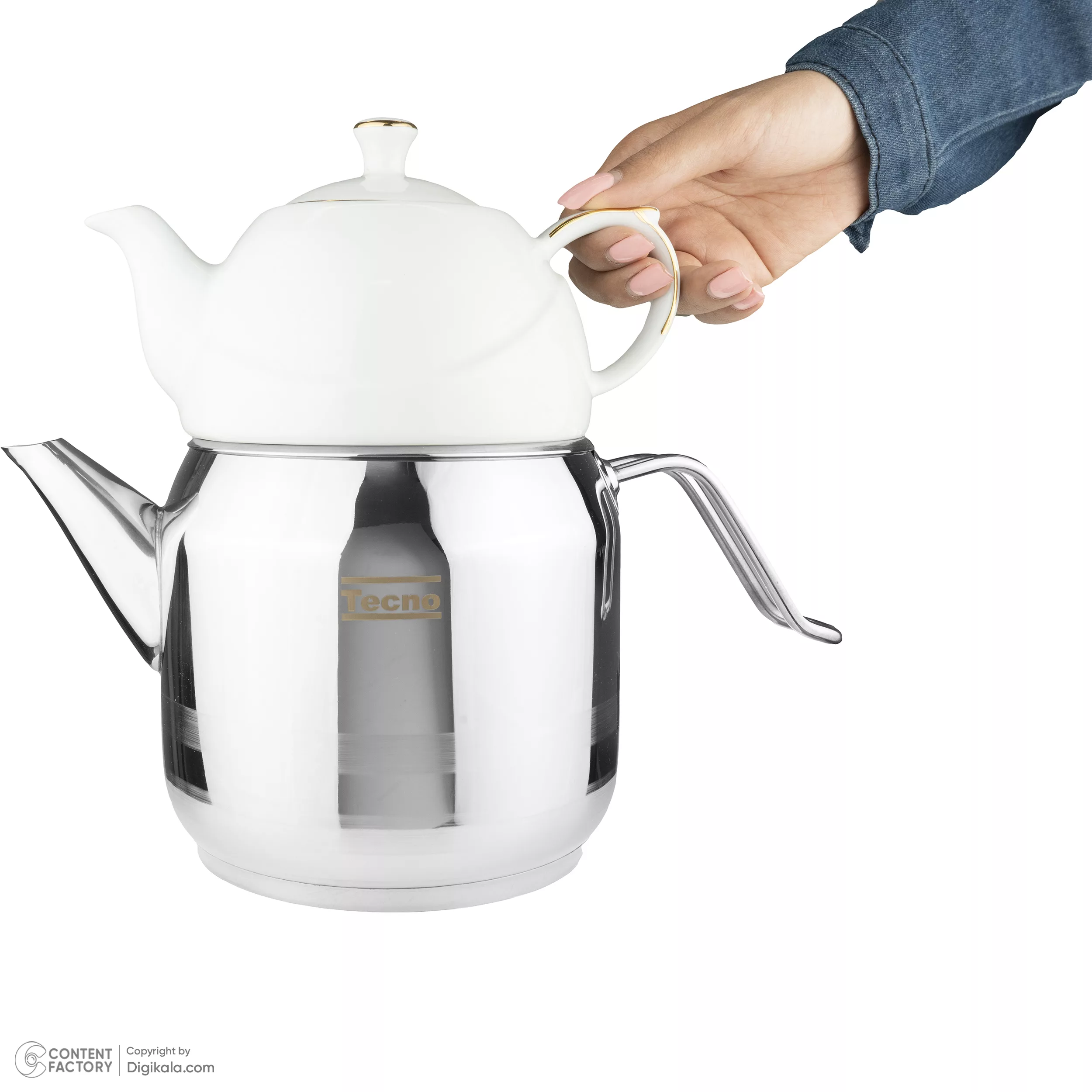 ست کتری و قوری تکنو مدل فلورانس