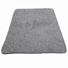 پتو گلبافت مدل گل برجسته سايز 160x220 سانتي متر