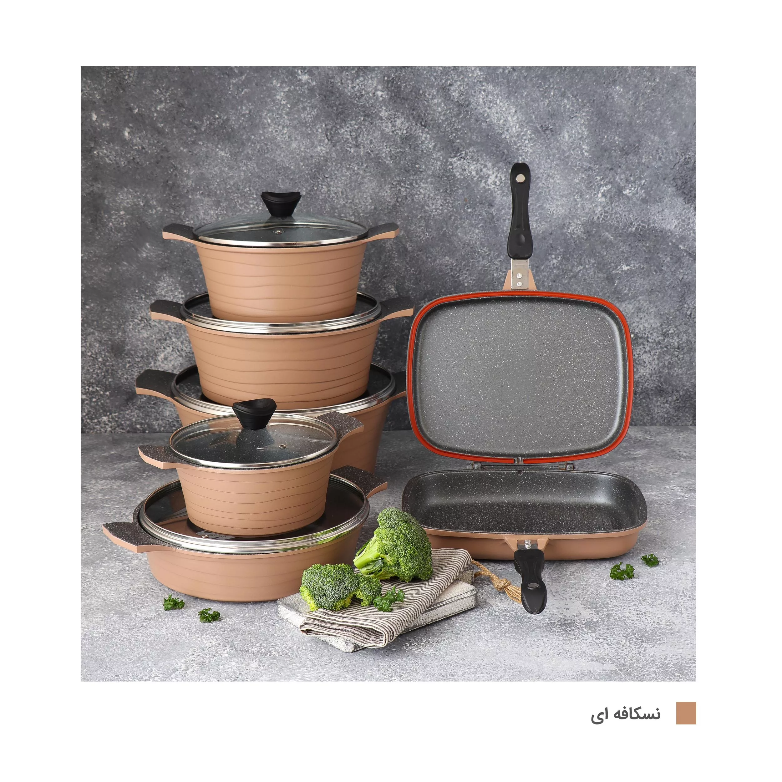 سرویس پخت و پز 12 پارچه دسینی مدل Rejina