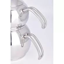 ست کتری و قوری ام جی اس مدل استیل کد 41020