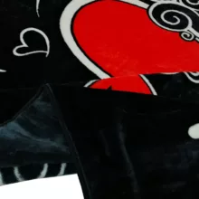 پتو گلبافت مدل قلبی سایز 160×220 سانتی متر