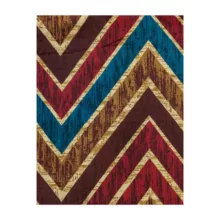 روکش لحاف آدنو مدل Colord zigzag کد IR42 یک نفره سایز 160x220 سانتی متر