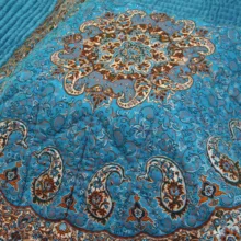لحاف کرسی حیدر خواب ترنج مدل درباری کد 102 سایز 300x300 سانتی متر