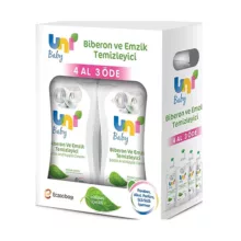 شوینده شیشه شیر کودک یونی مدل  U2008429.4 حجم 500 میلی لیتر بسته 4 عددی