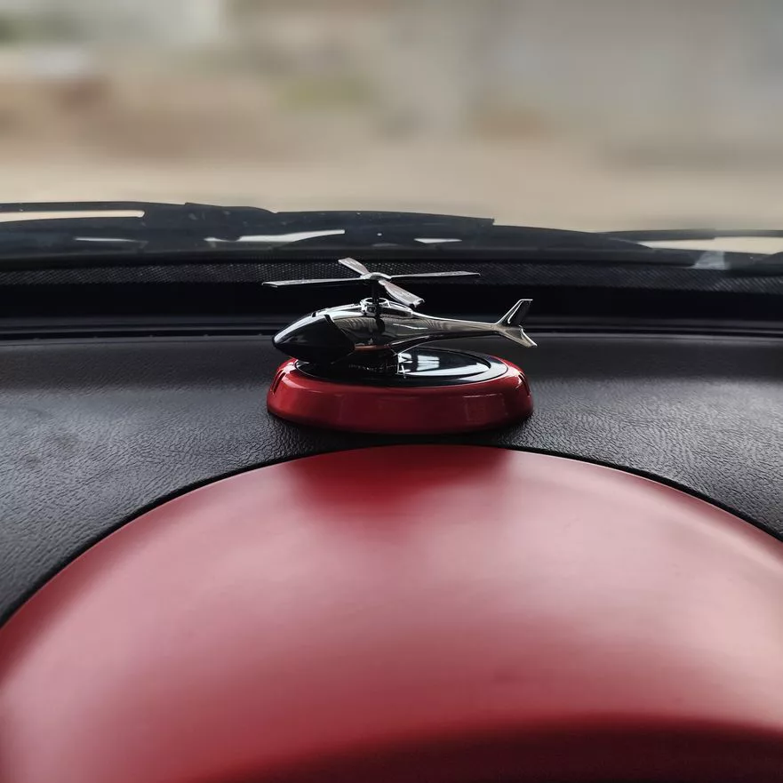 خوشبوکننده خودرو خورشیدی مدل هلیکوپتر کد KTP030_RED