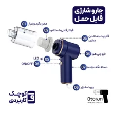 جارو شارژی خودرو مدل LT-117C