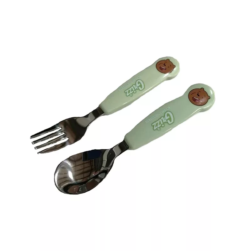 ست قاشق چنگال کودک مینیسو مدل Grizz