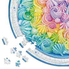 پازل 500 تکه راونزبرگر مدل Circle of Color Rainbow Cake کد 17349