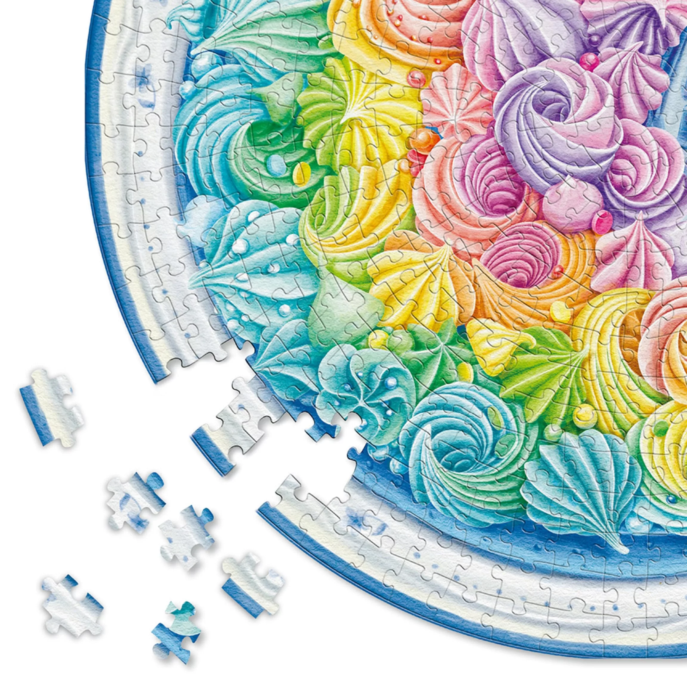 پازل 500 تکه راونزبرگر مدل Circle of Color Rainbow Cake کد 17349