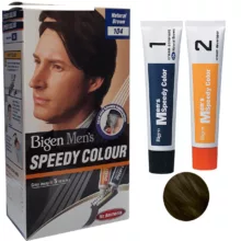 کیت رنگ مو بیگن سری Speedy Colour شماره 104 حجم 40 میلی لیتر رنگ قهوه ای طبیعی