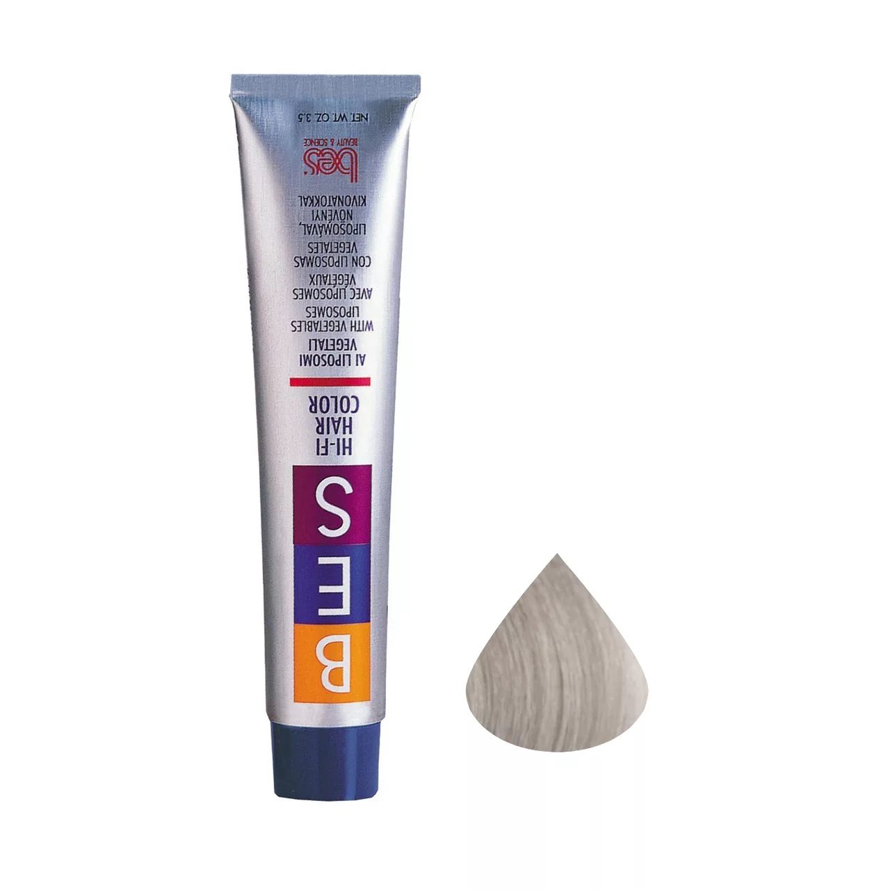 رنگ مو بس شماره f18 حجم 100 میلی لیتر رنگ نقره ای بژ