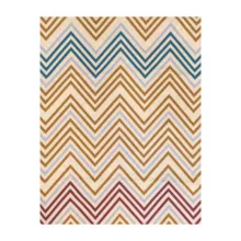 روکش لحاف آدنو مدل Zigzag کد IR38 یک نفره سایز 160x220 سانتی متر