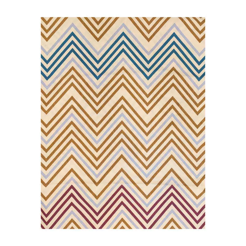 روکش لحاف آدنو مدل Zigzag کد IR38 یک نفره سایز 160x220 سانتی متر