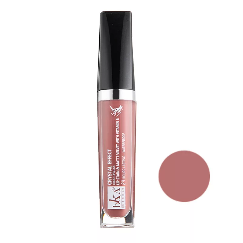 رژ لب مایع بکا کد LG263334 مجموعه 3 عددی به همراه کیف لوازم آرایش کد KK