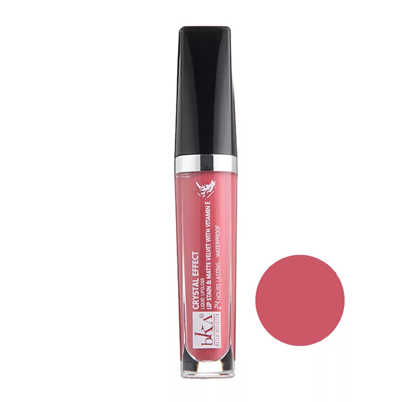 رژ لب مایع بکا کد LG263334 مجموعه 3 عددی به همراه کیف لوازم آرایش کد KK