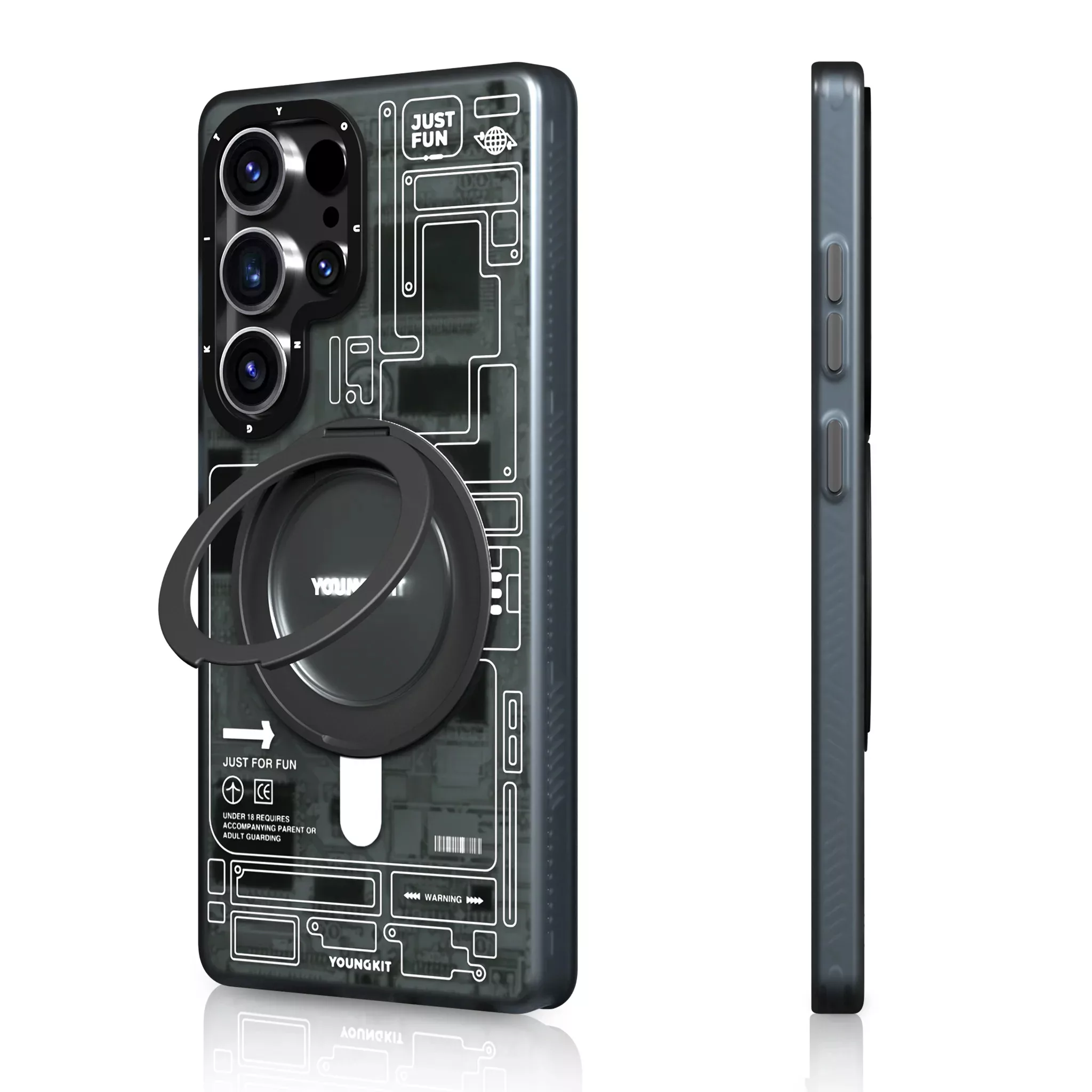 کاور یانگ کیت مدل  Futuristic 360° مناسب برای گوشی موبایل سامسونگ Galaxy S25Ultra