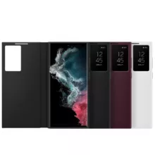 کیف کلاسوری مدل Clear View Cover مناسب برای گوشی موبایل سامسونگ Galaxy S22 Ultra