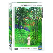 پازل 1000 تکه یوروگرافیکس پازلز طرح Woman in an Exotic Forest كد 60005608