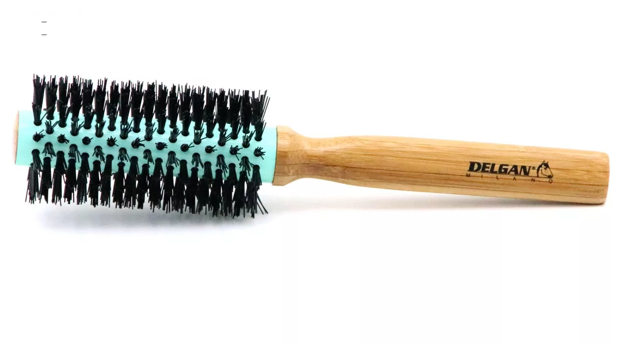 برس گرد حرارتی دسته بامبو سایز 40، 53، 63 و 73 میلی متری دلگان مدل W02-000001 بسته 4 عددی