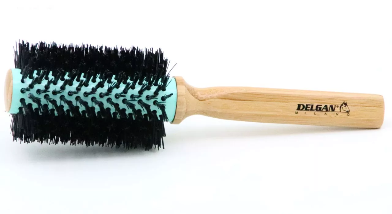 برس گرد حرارتی دسته بامبو سایز 40، 53، 63 و 73 میلی متری دلگان مدل W02-000001 بسته 4 عددی